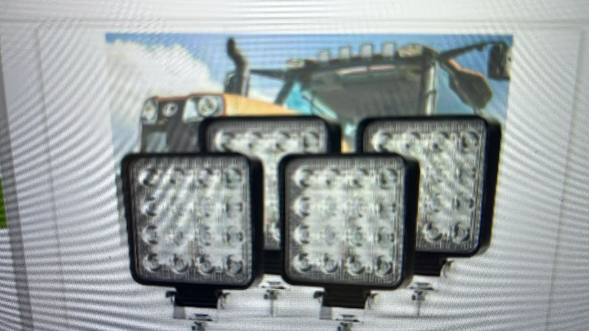 (42)PROIECTOR PATRAT CU 5 LEDURI  30V-15W